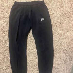 Nike Black Sweatpants with Elastic Waistband